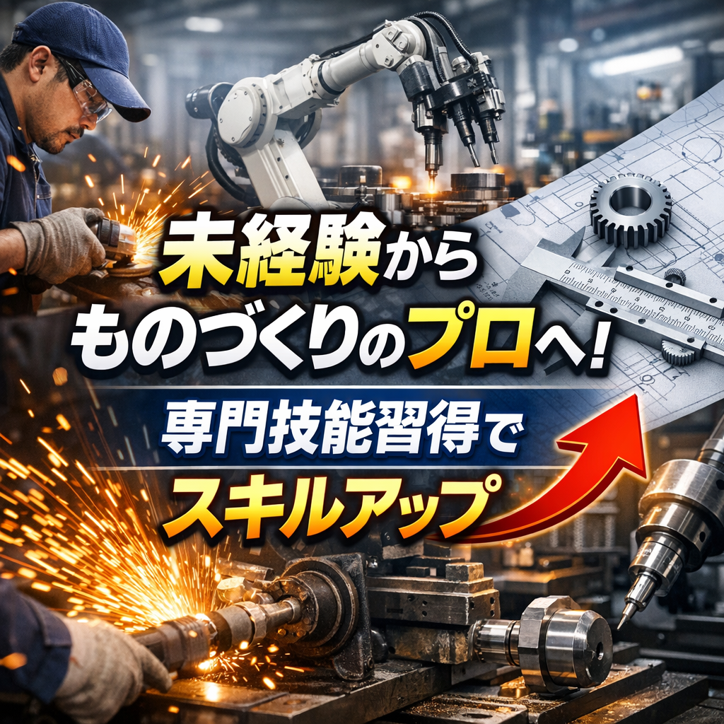 未経験からものづくりのプロへ!専門技能習得でスキルアップ
