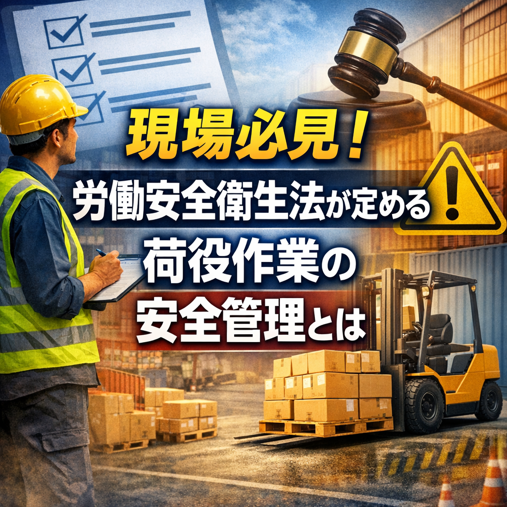 現場必見!労働安全衛生法が定める荷役作業の安全管理とは