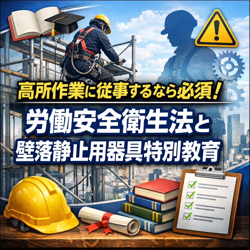 高所作業に従事するなら必須!労働安全衛生法と特別教育の基礎知識