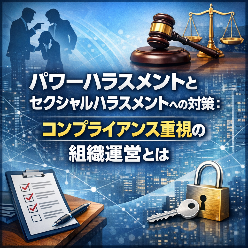 パワーハラスメントとセクシャルハラスメントへの対策：コンプライアンス重視の組織運営とは